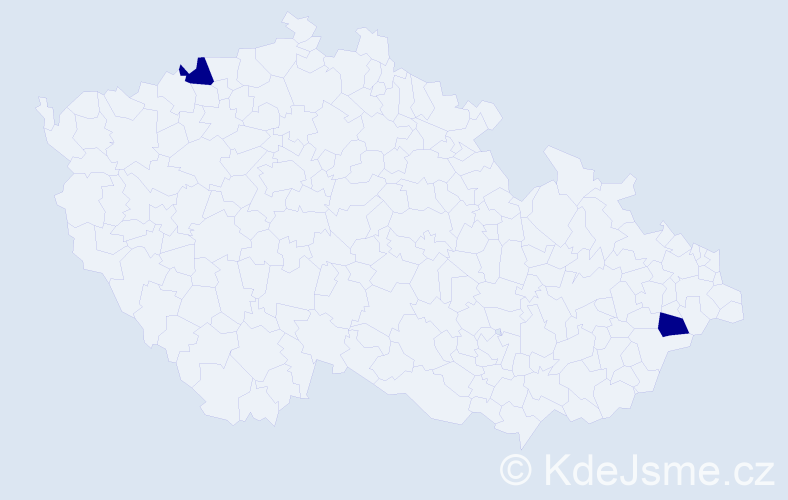 Příjmení: 'Cirgl', počet výskytů 2 v celé ČR