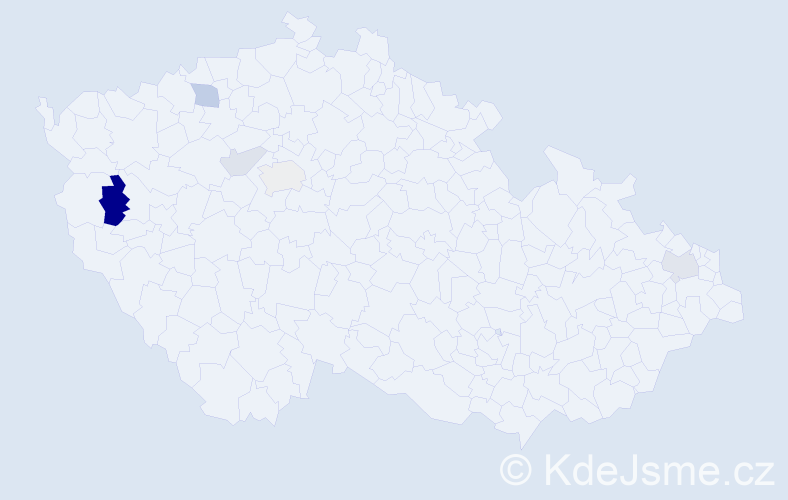 Příjmení: 'Dobrocsányiová', počet výskytů 11 v celé ČR
