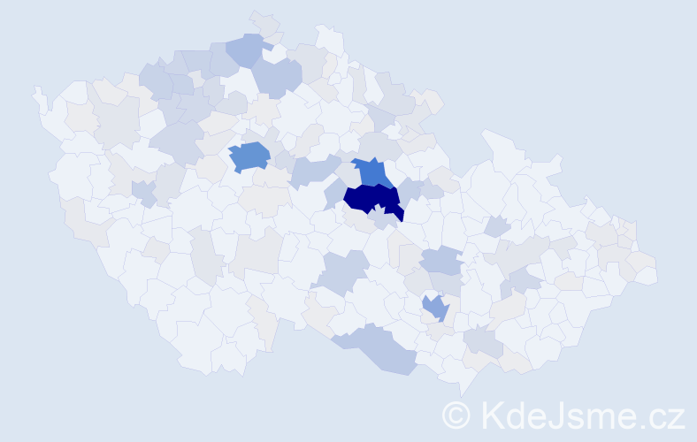 Příjmení: 'Meduna', počet výskytů 579 v celé ČR