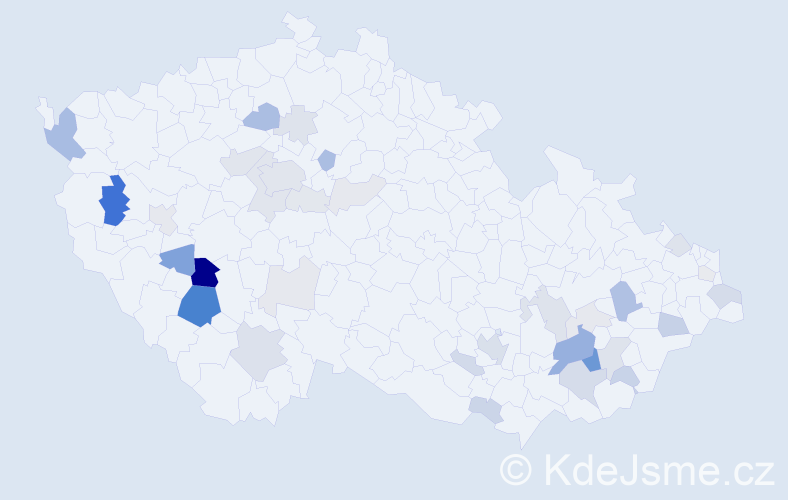 Příjmení: 'Ředina', počet výskytů 112 v celé ČR