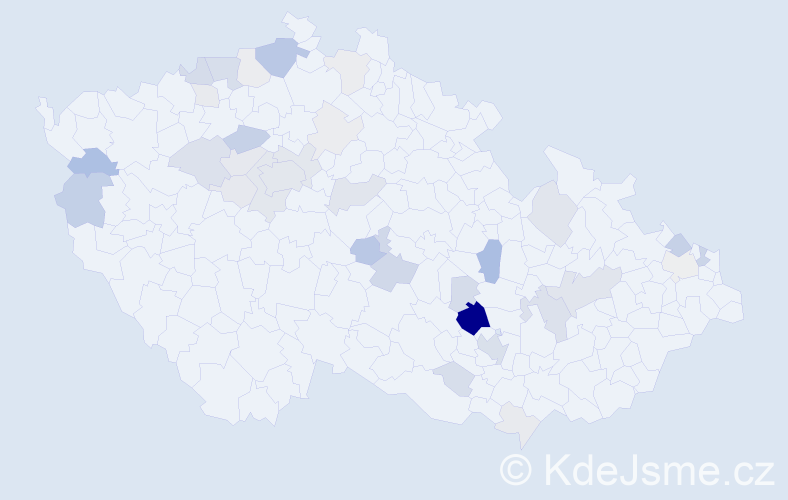 Příjmení: 'Babička', počet výskytů 115 v celé ČR