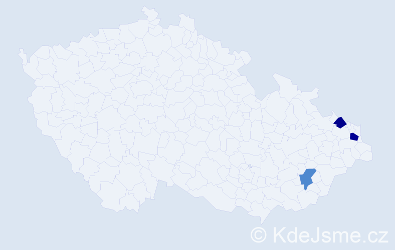 Příjmení: 'Pyšňáková', počet výskytů 4 v celé ČR