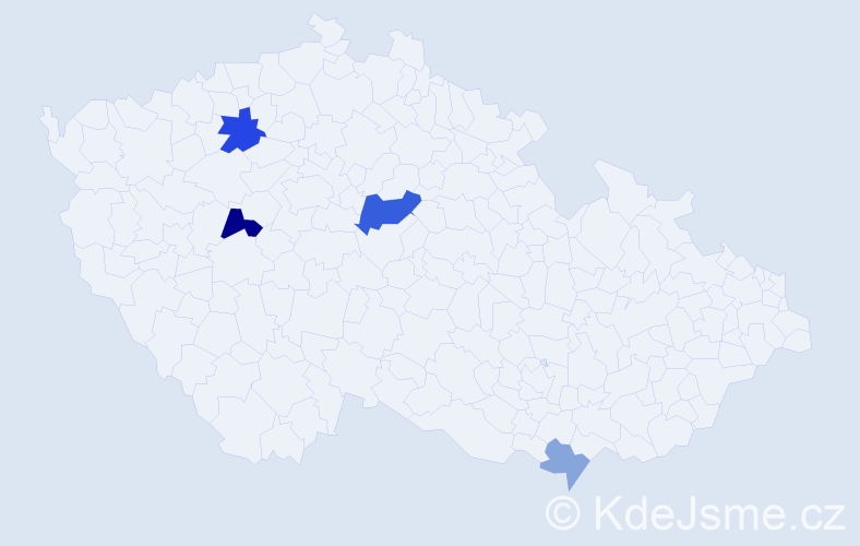 Příjmení: 'Andrašiková', počet výskytů 8 v celé ČR