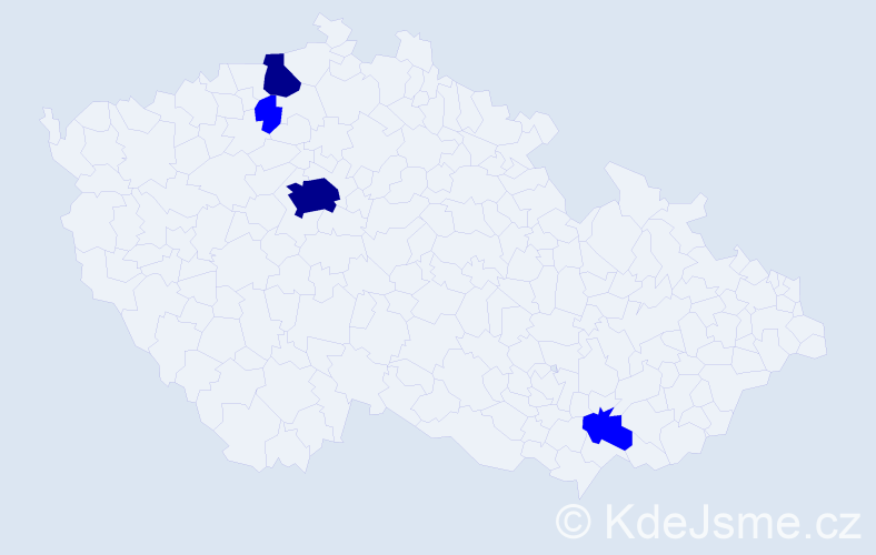 Příjmení: 'Reizenthaler', počet výskytů 6 v celé ČR