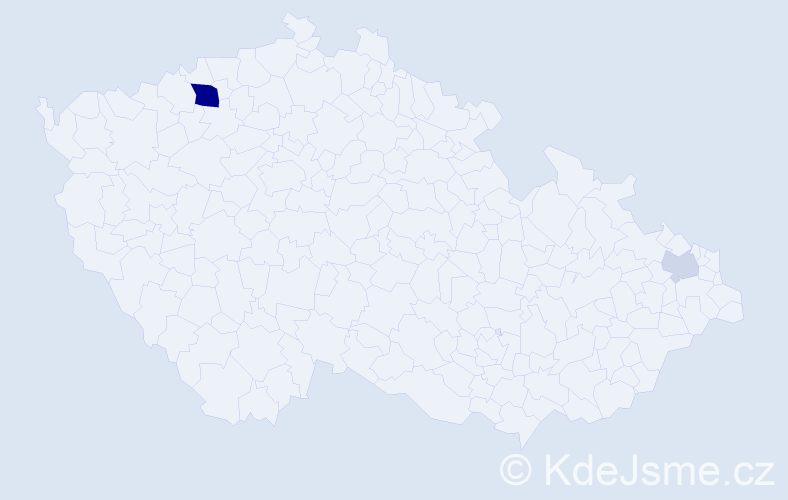 Příjmení: 'Langheinrich', počet výskytů 6 v celé ČR