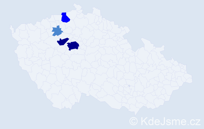 Příjmení: 'Navarrová', počet výskytů 9 v celé ČR