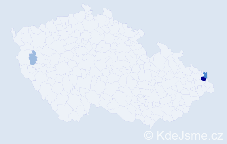 Příjmení: 'Trajchel', počet výskytů 7 v celé ČR