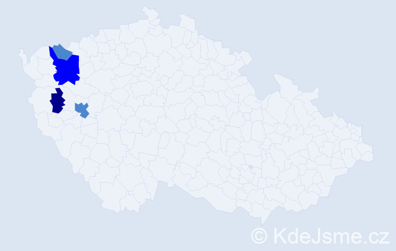 Příjmení: 'Táborek', počet výskytů 13 v celé ČR