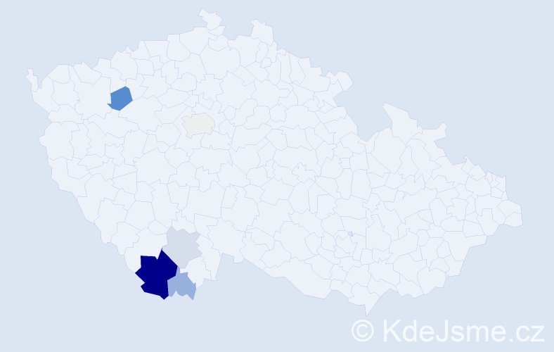 Příjmení: 'Churan', počet výskytů 34 v celé ČR