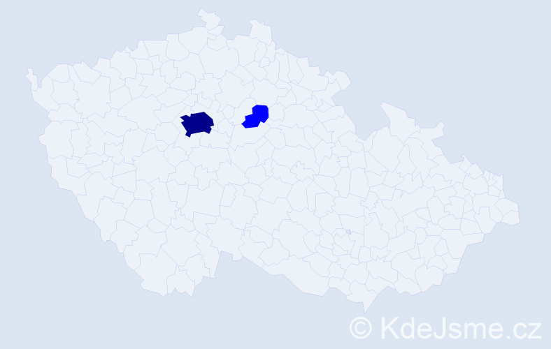 Příjmení: 'Key', počet výskytů 3 v celé ČR