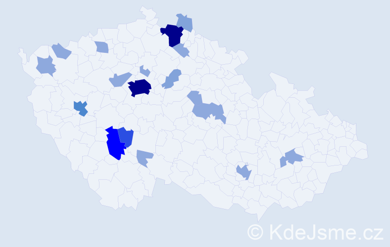 Příjmení: 'Reinišová', počet výskytů 46 v celé ČR