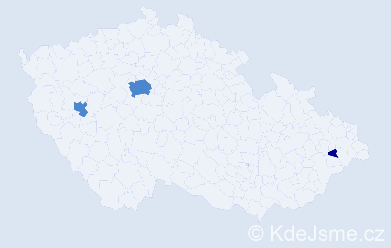 Příjmení: 'Kostrub', počet výskytů 8 v celé ČR