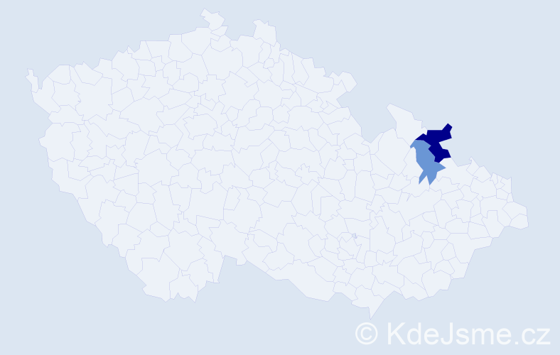 Příjmení: 'Kalpakidis', počet výskytů 4 v celé ČR