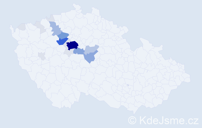 Příjmení: 'Skolil', počet výskytů 76 v celé ČR