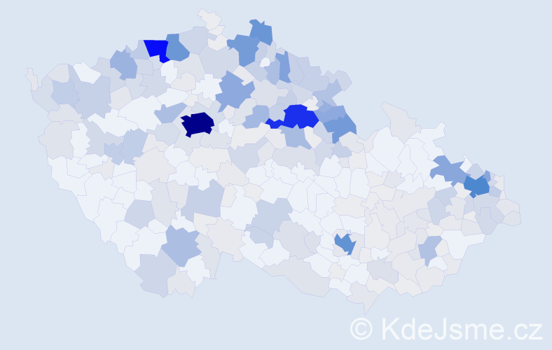 Příjmení: 'Tomášová', počet výskytů 1380 v celé ČR