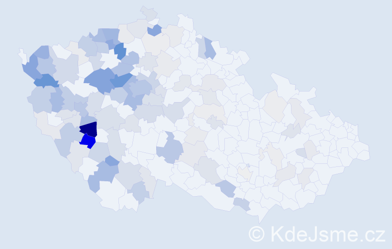 Příjmení: 'Větrovec', počet výskytů 471 v celé ČR