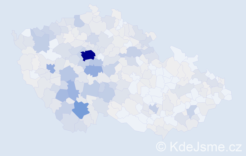 Příjmení: 'Vaněčková', počet výskytů 1698 v celé ČR