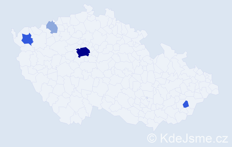 Příjmení: 'Zechnerová', počet výskytů 12 v celé ČR