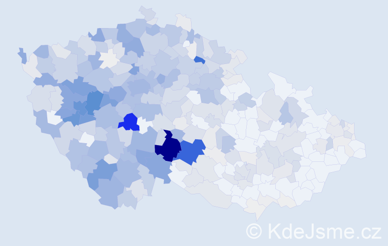 Příjmení: 'Pech', počet výskytů 2124 v celé ČR