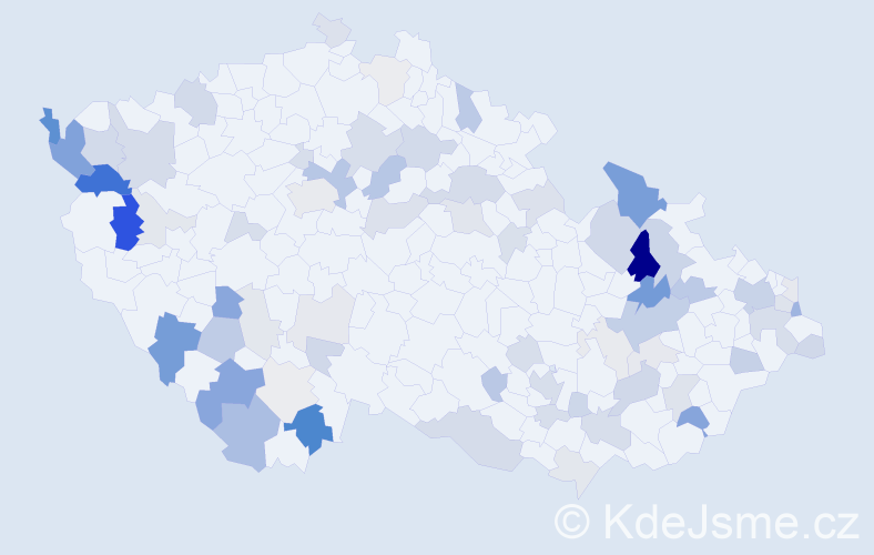 Příjmení: 'Filipčík', počet výskytů 195 v celé ČR