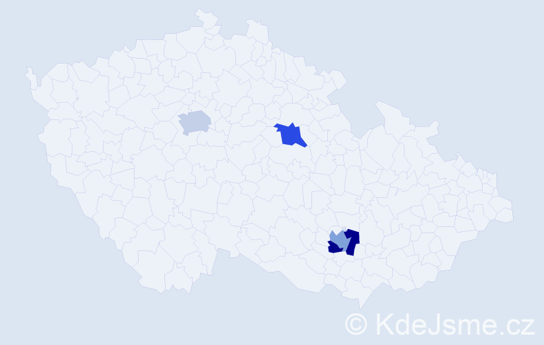 Příjmení: 'Basyuk', počet výskytů 4 v celé ČR