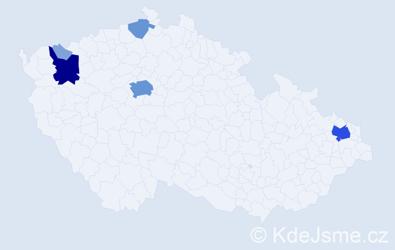 Příjmení: 'Chrustová', počet výskytů 21 v celé ČR
