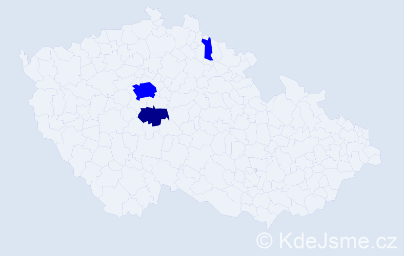 Příjmení: 'Arpa', počet výskytů 4 v celé ČR