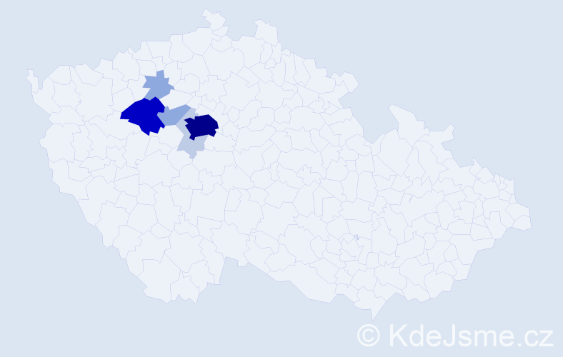 Příjmení: 'Typolt', počet výskytů 24 v celé ČR