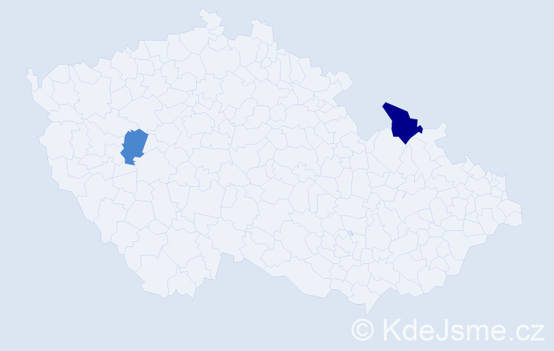 Příjmení: 'Vasarábová', počet výskytů 4 v celé ČR