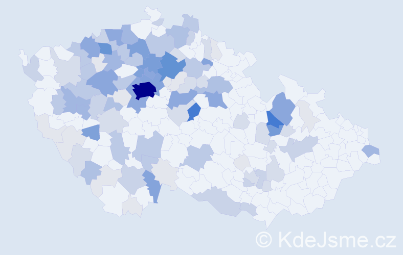 Příjmení: 'Nezbeda', počet výskytů 428 v celé ČR