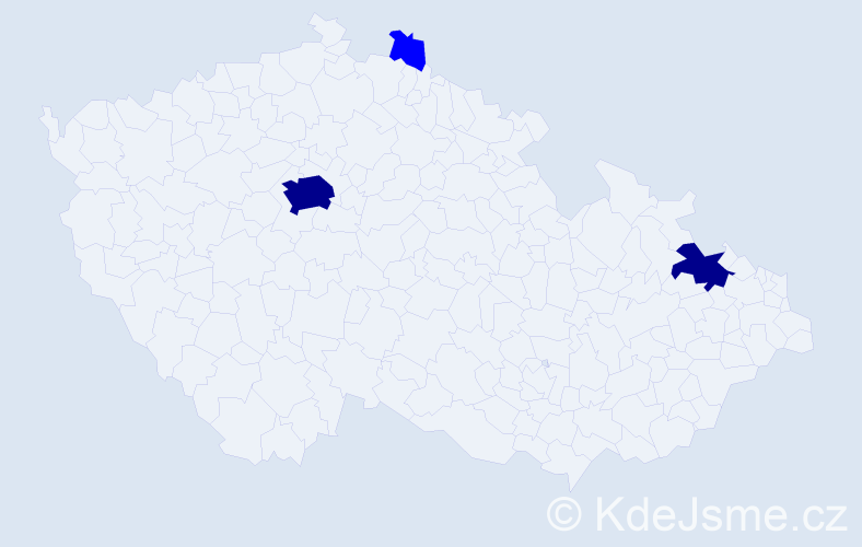 Příjmení: 'Myslíkovjan', počet výskytů 5 v celé ČR