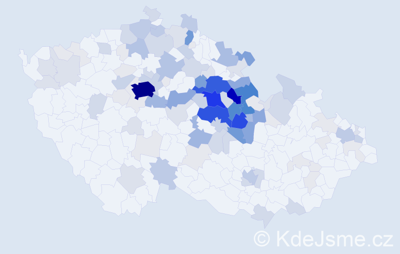 Příjmení: 'Sejkora', počet výskytů 570 v celé ČR