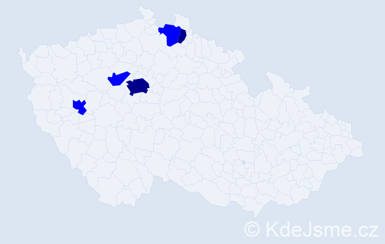Příjmení: 'Stanynets', počet výskytů 7 v celé ČR