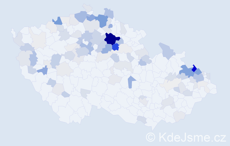 Příjmení: 'Šoltysová', počet výskytů 352 v celé ČR