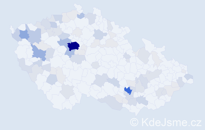 Příjmení: 'Singer', počet výskytů 280 v celé ČR