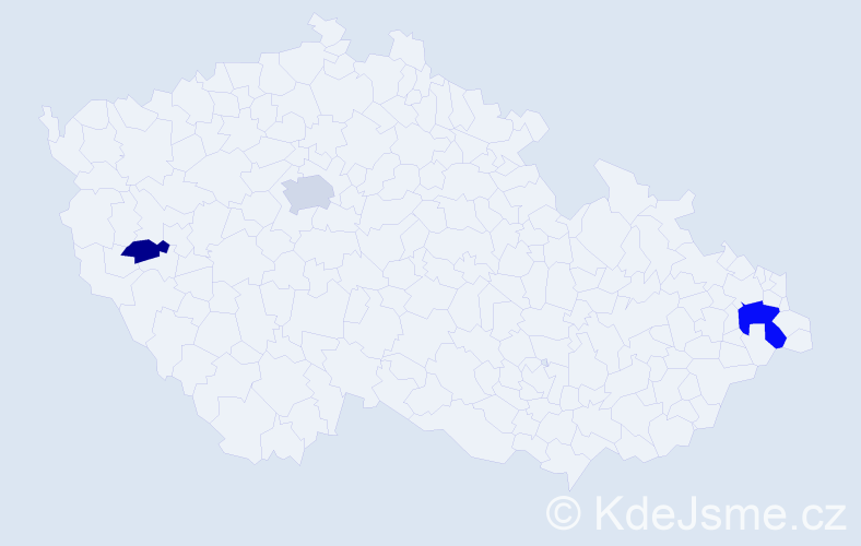 Příjmení: 'Blaževová', počet výskytů 6 v celé ČR