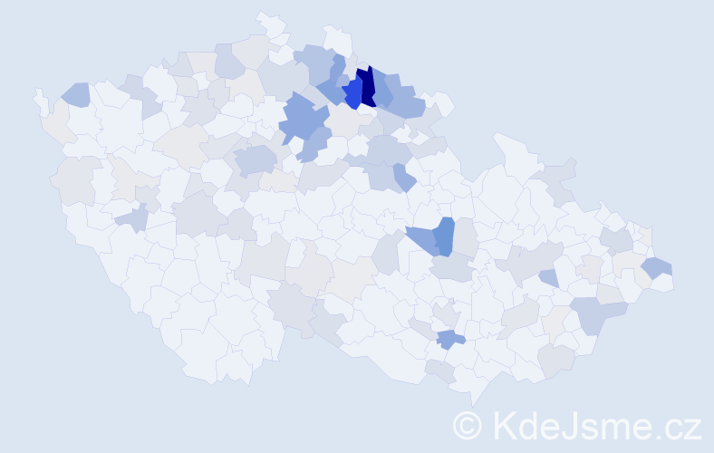 Příjmení: 'Skalská', počet výskytů 354 v celé ČR