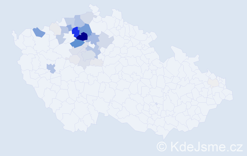 Příjmení: 'Lisec', počet výskytů 162 v celé ČR