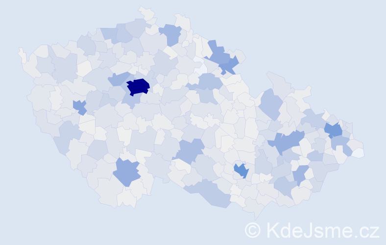 Příjmení: 'Vlček', počet výskytů 6894 v celé ČR