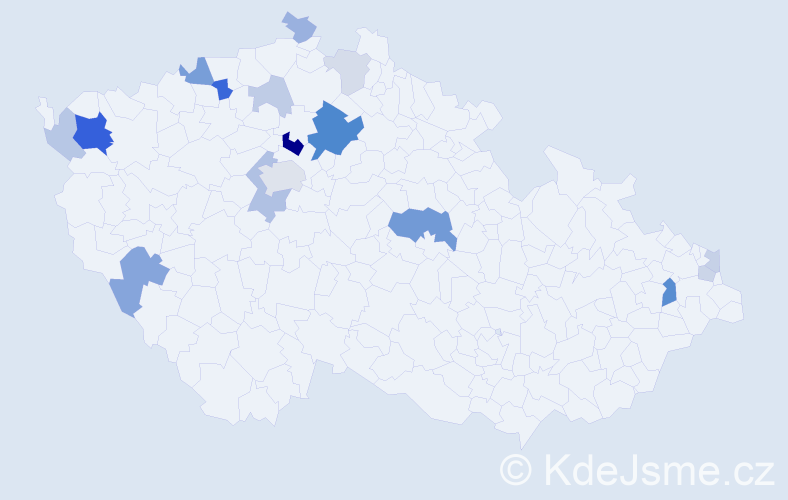 Příjmení: 'Milčinská', počet výskytů 44 v celé ČR