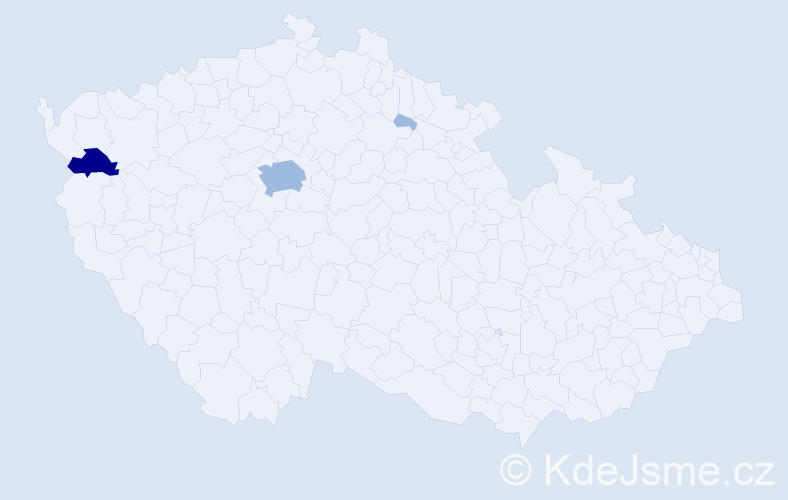 Příjmení: 'Richtersová', počet výskytů 6 v celé ČR
