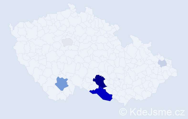 Příjmení: 'Eratová', počet výskytů 12 v celé ČR