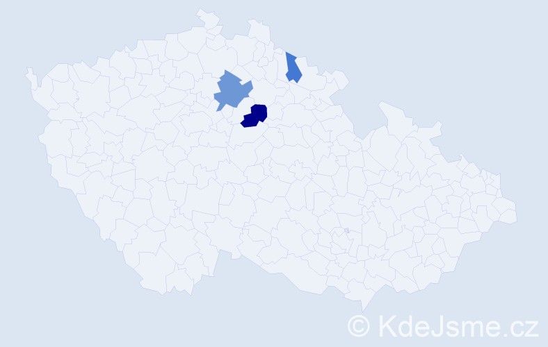 Příjmení: 'Főrdősová', počet výskytů 5 v celé ČR