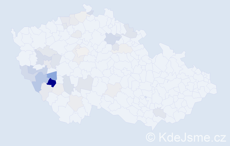 Příjmení: 'Vondryska', počet výskytů 104 v celé ČR