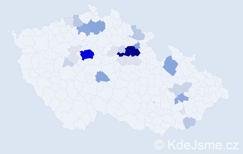 Příjmení: 'Bludská', počet výskytů 107 v celé ČR