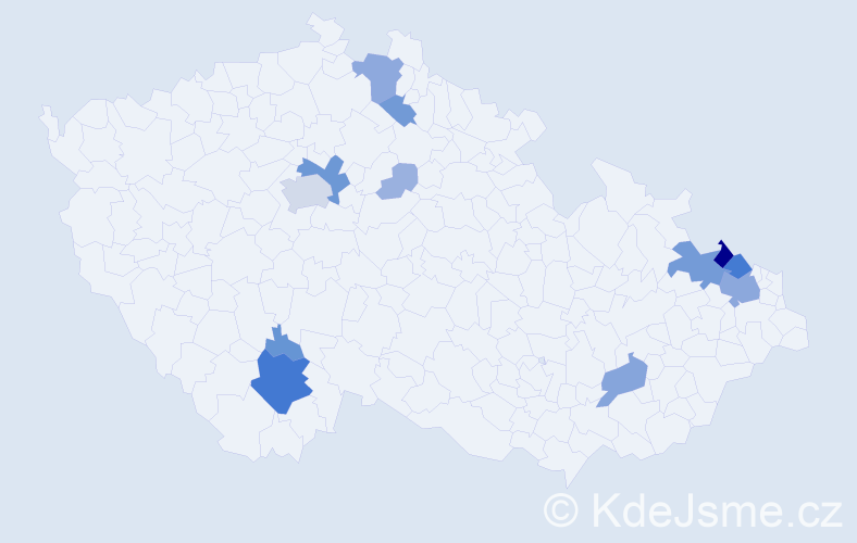Příjmení: 'Rossmann', počet výskytů 56 v celé ČR