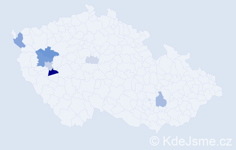 Příjmení: 'Štafurik', počet výskytů 18 v celé ČR