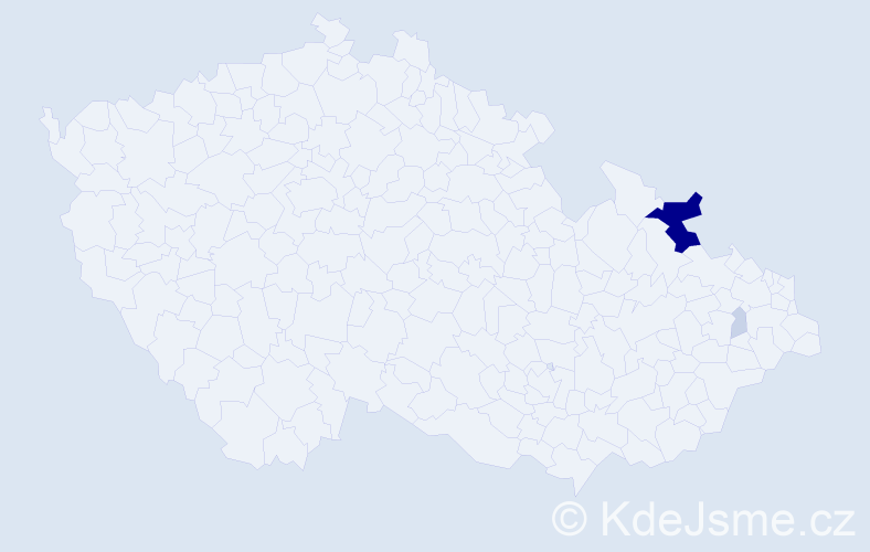 Příjmení: 'Baczke', počet výskytů 13 v celé ČR