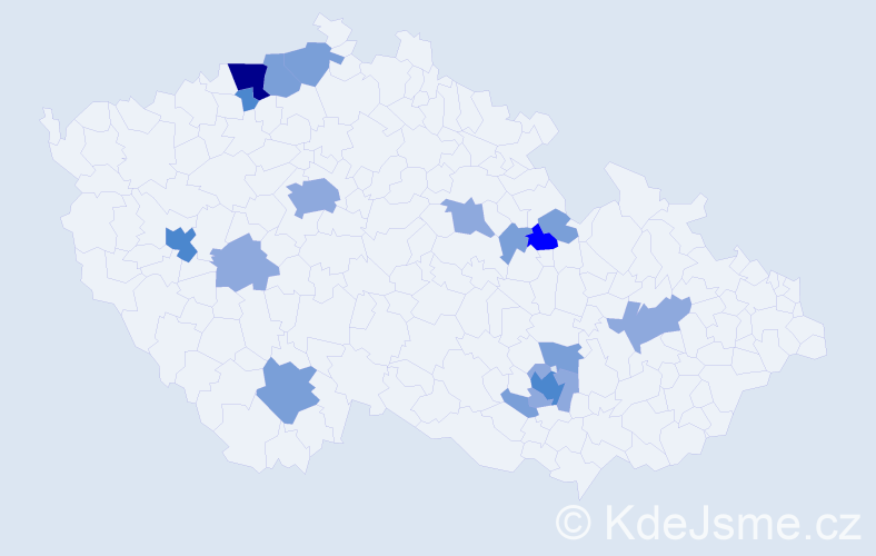 Příjmení: 'Täuber', počet výskytů 41 v celé ČR