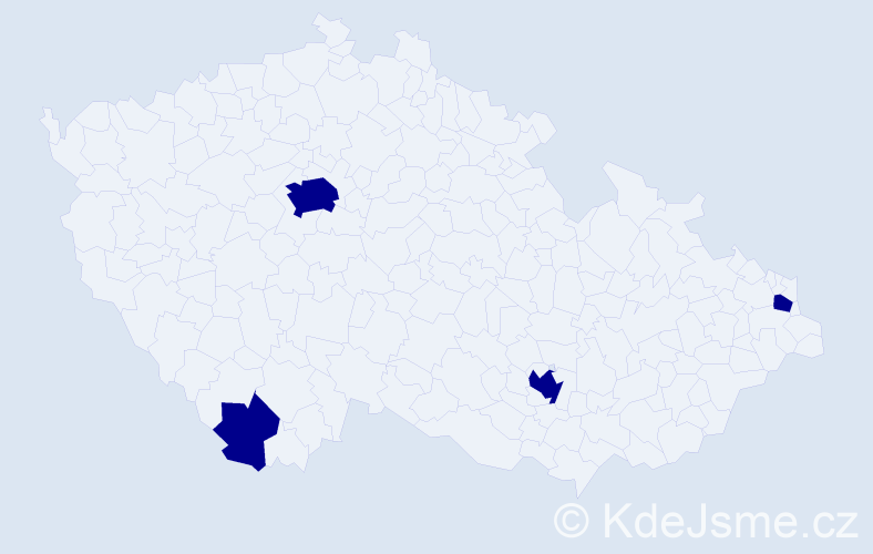 Příjmení: 'Metcalfe', počet výskytů 4 v celé ČR
